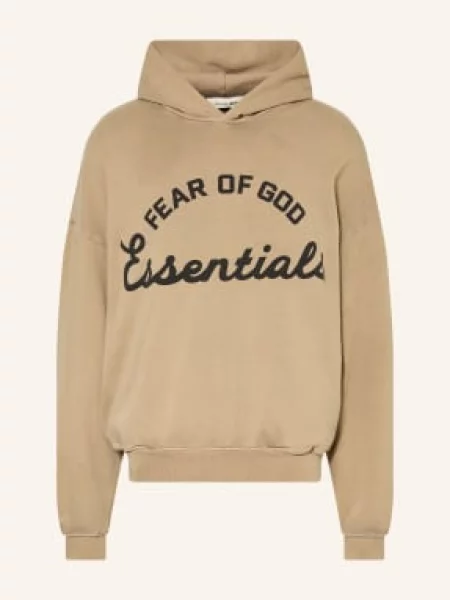 Essentials Fear Of God Bluza Z Kapturem Oversize schwarz czarna