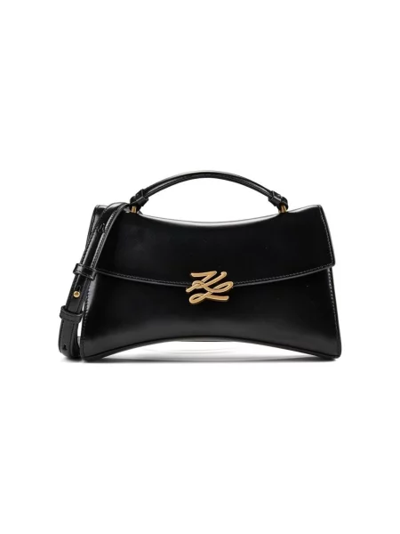 Karl Lagerfeld Kabelka K/AUTOGRAPH zlatá čierna