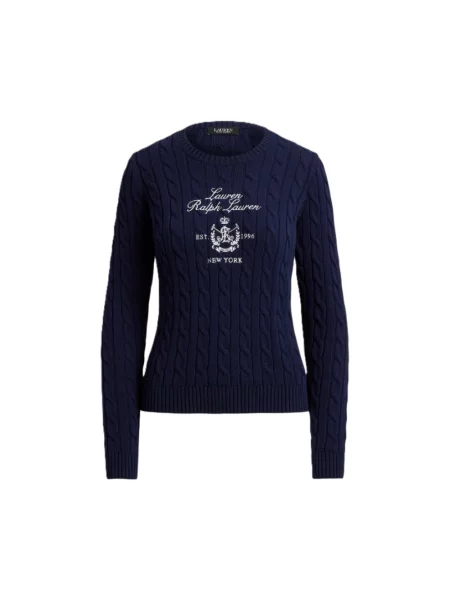 Sweter Ralph Lauren z długim rękawem niebieski