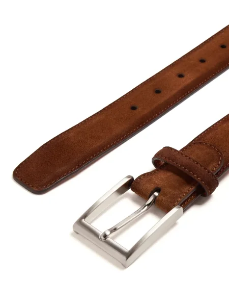 Cu centură curea Magnanni din piele de căprioară maro