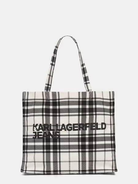Karl Lagerfeld Jeans geantă shopper pentru femei din negru