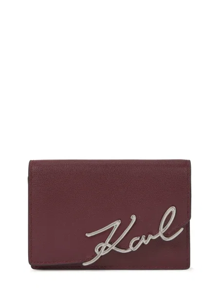 Karl Lagerfeld Portofel bordeaux roșu