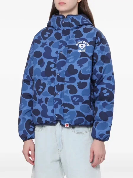 Μπουφάν Apee™ By *a Bathing Ape® με σχέδιο παραλλαγής μπλε