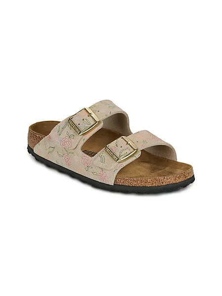 Natikači iz semiša Birkenstock Arizona bež