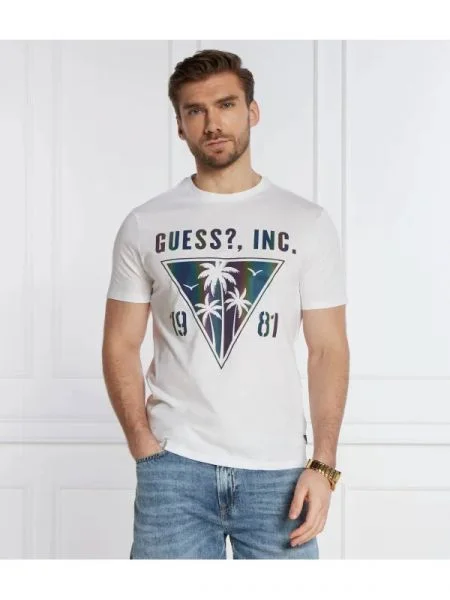GUESS Tricou alb