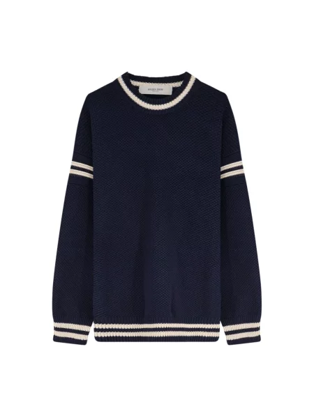 Dzianinowy sweter Golden Goose niebieski