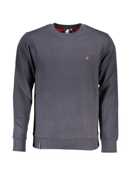 Pulover U.s. Grand cu broderie cu decolteu rotund gri