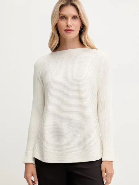 United Colors of Benetton sweter z dodatkiem wełny beżowy