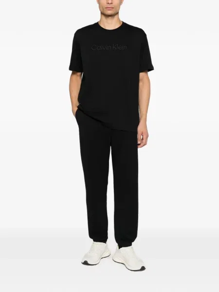 Tricou Calvin Klein cu broderie negru