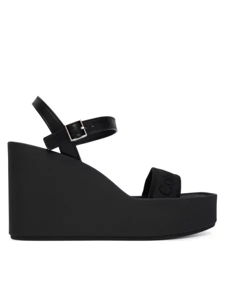 Sneakers Calvin Klein Wedge 70 Sandal Webbin Black EUR 40 czarne
