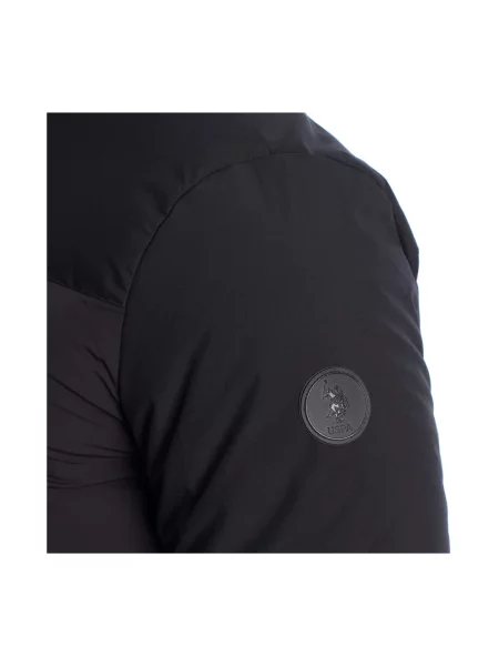 Koszulka polo U.s Polo Assn. pikowana czarna