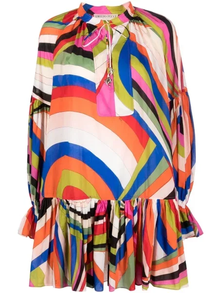Rochie Pucci cu imagine albastru