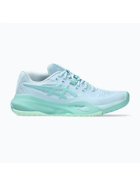 Încălțăminte de tenis pentru femei ASICS Gel-Resolution X light blue/oasis green albastru