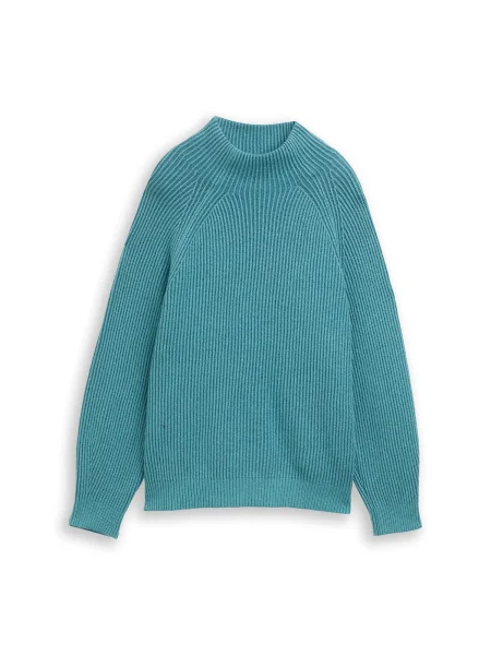 TOM TAILOR Pulover cyan