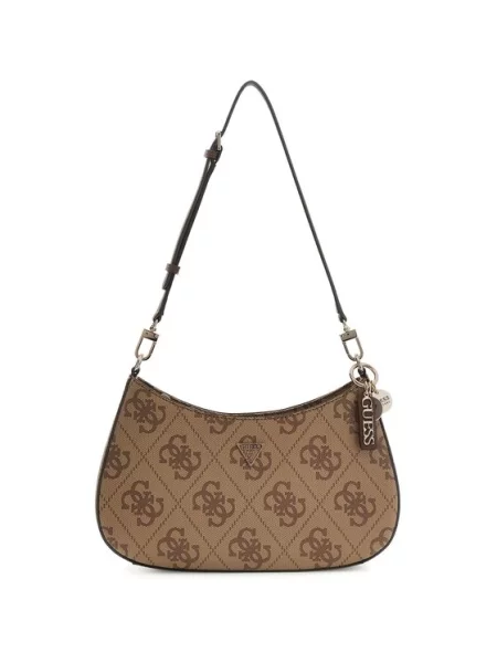 GUESS Torba za čez ramo Noelle II / brokat rjava