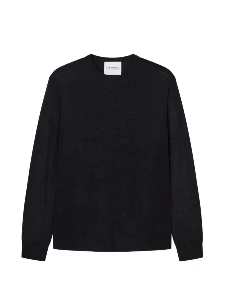 Pulover Closed cu decolteu rotund negru