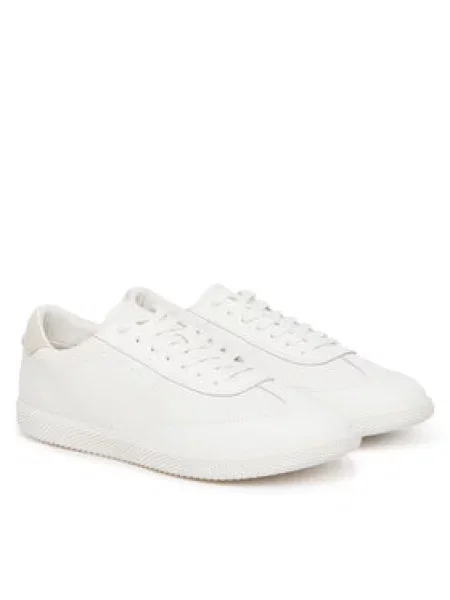 Calvin Klein Sneakersy Low Top Lace Up Tmbl Lth bílá