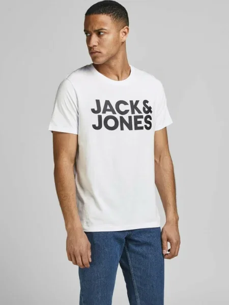 Jack&Jones Tricou Corp Logo alb