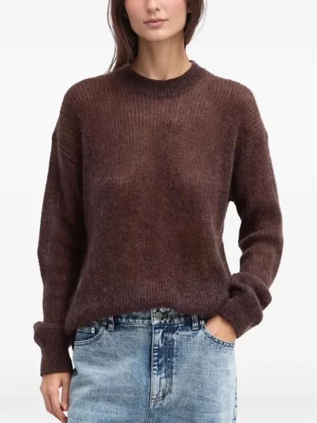 Sweter Tibi brązowy