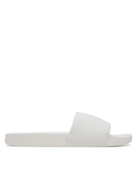 Papuci Calvin Klein Jeans alb