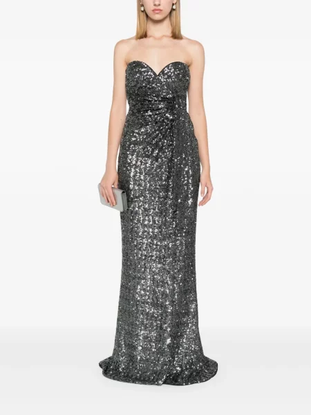 Rochie maxi Chiara Boni La Petite Robe de costum negru