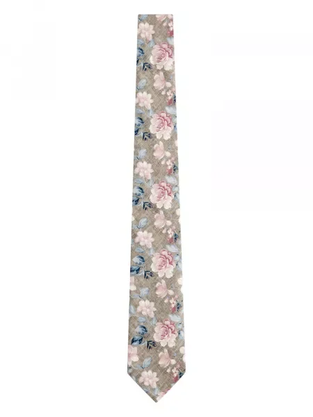 Next Cravată / verde / roz bej