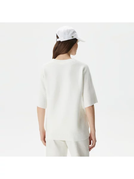 Lacoste Sweter Lacoste beżowy