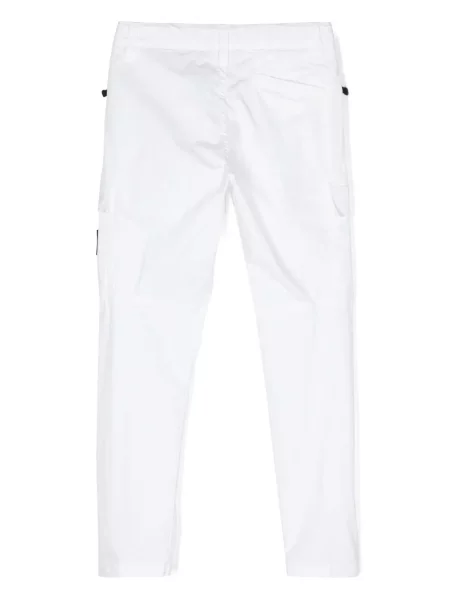 Spodnie cargo dziecięce Stone Island białe