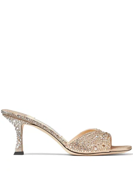Sandale Jimmy Choo din satin auriu