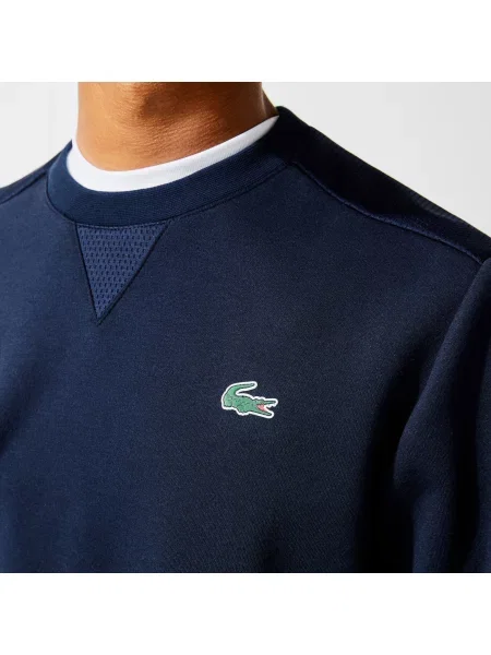 Lacoste Bluza Sport Z Siateczkowymi Panelami szara