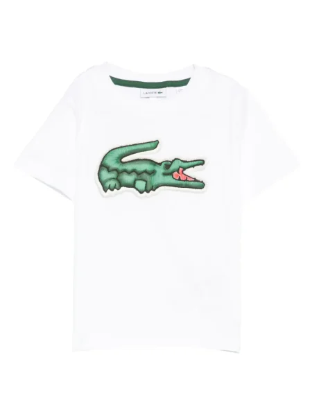 Koszulka dziecięca Lacoste biała