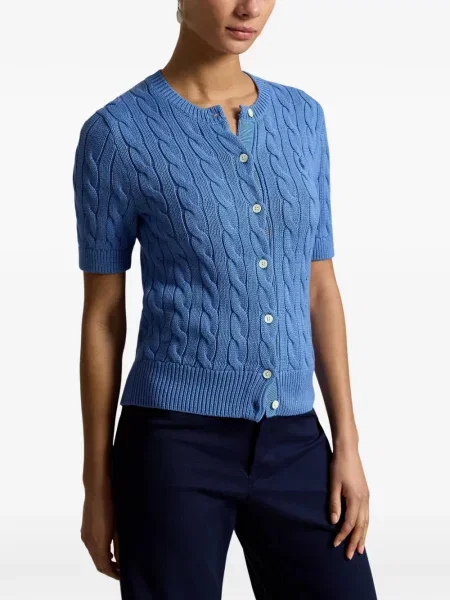 Lanena ošišano polo majica Polo Ralph Lauren s printom siva