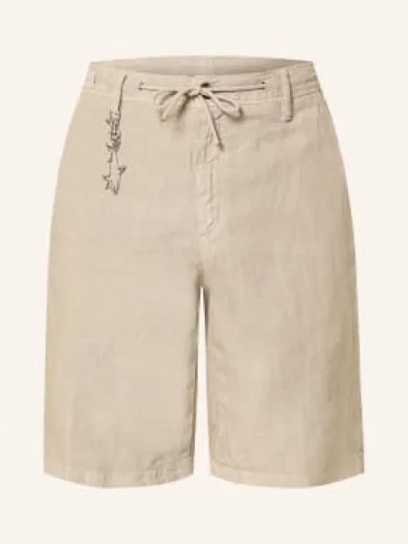 Paul & Shark Plátěné Šortky světle hnědá