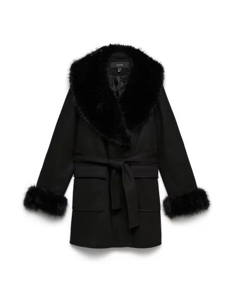 VERO MODA Zimski kaput crna