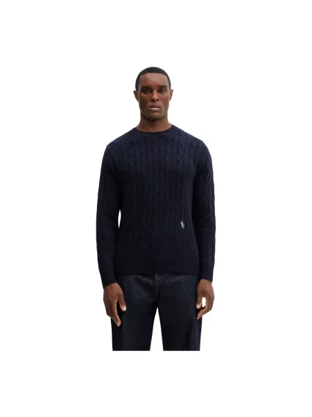 Sweter Sporty And Rich wełniany niebieski