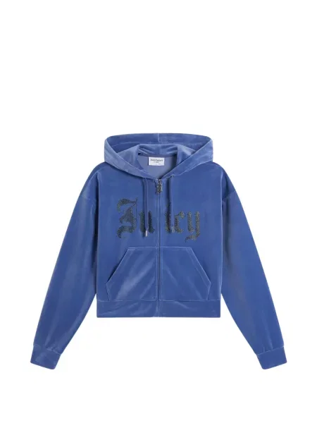 Decupat hanorac cu glugă Juicy Couture albastru