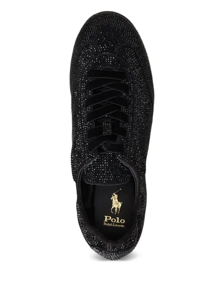 Карирана тениска Polo Ralph Lauren с дантела с принт зелено