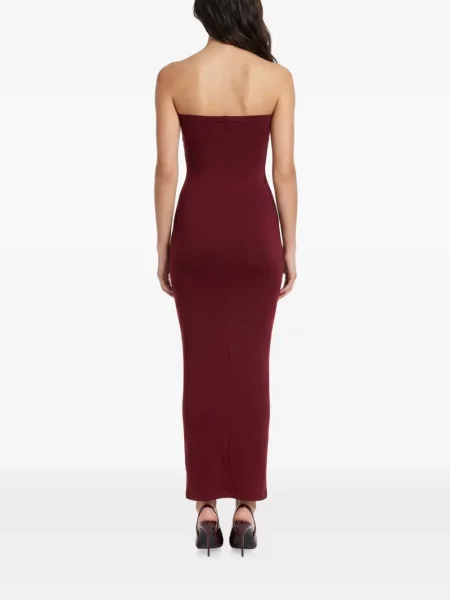 Rochie maxi Wolford fără bretele roșu