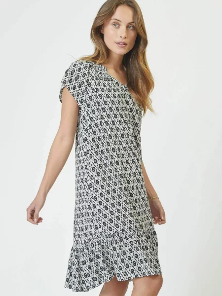 Co'couture Rochie Sunrise Sofia negru / murdar alb