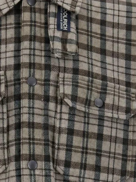 Geacă Woolrich de lână în carouri