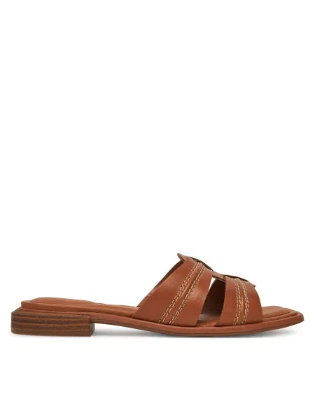 Papuci tip mules Clarks maro
