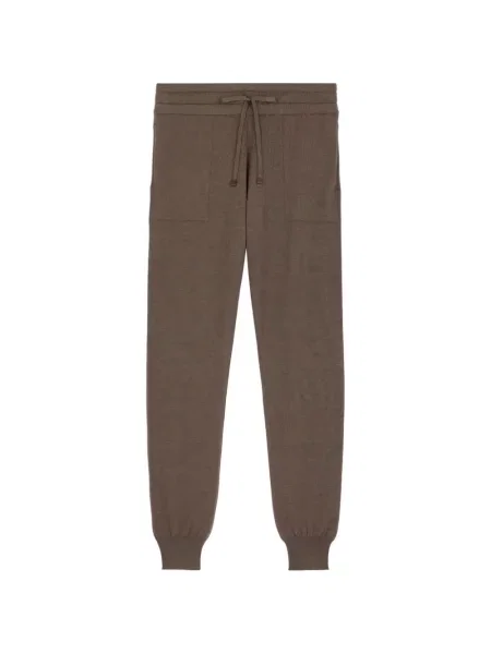 Pantaloni de jogging Tod's de mătase maro