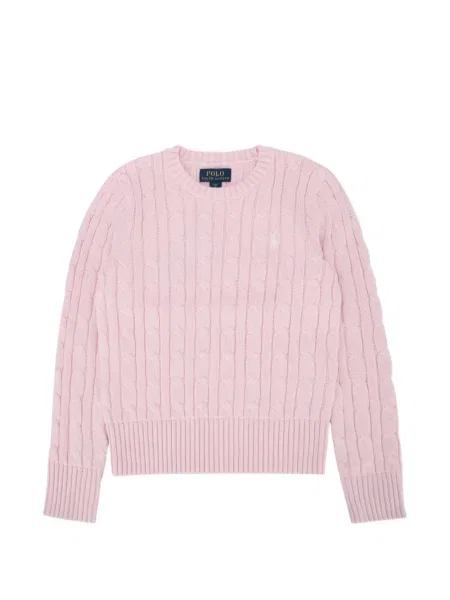 Sweter dziecięcy Polo Ralph Lauren różowy