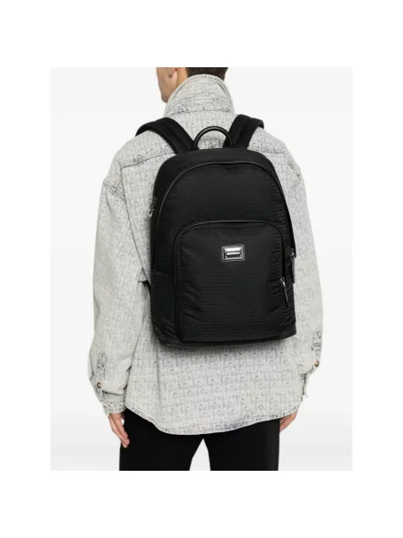 Torba Emporio Armani skórzana z logo czarna