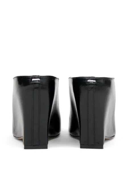 Papuci tip mules Maison Margiela cu pană negru