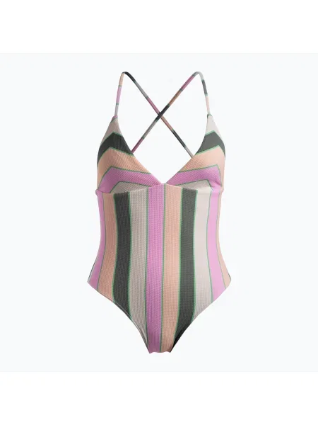 Дамски бански костюм от една част ROXY Vista Stripe agave green very vista stripe зелено