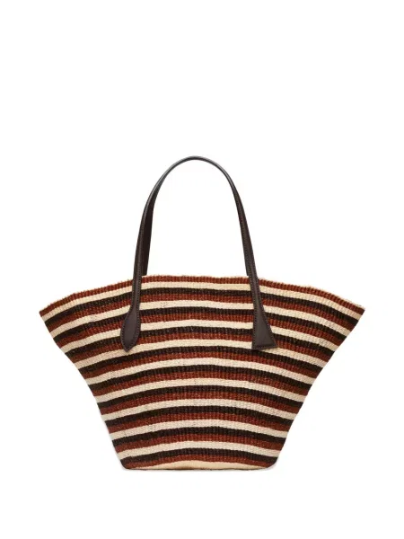 Geantă shopper Liffner cu dungi maro
