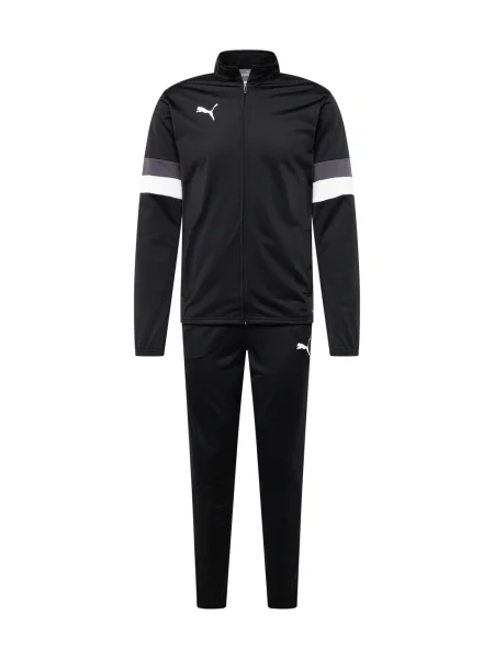 PUMA Costum de trening teamRISE gri închis / negru alb