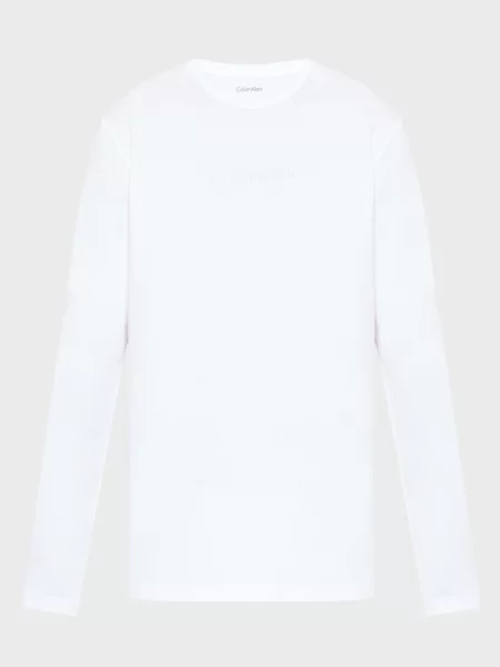 Лонгслив Calvin Klein с круглым вырезом белый