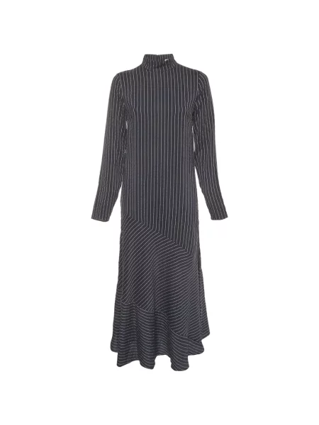 Rochie maxi Ganni cu dungi albastru
